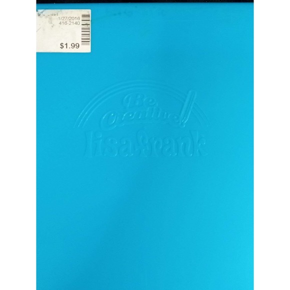 LISA FRANK storage case Hard CLIP BOARD lap board art box Blue Tiger Vintage - Picture 6 of 7